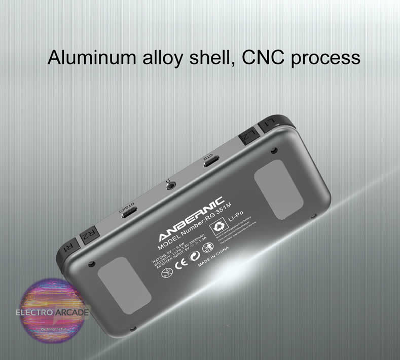 Anbernic RG351M handheld alloy shell & Wi-Fi - console, electroarcade