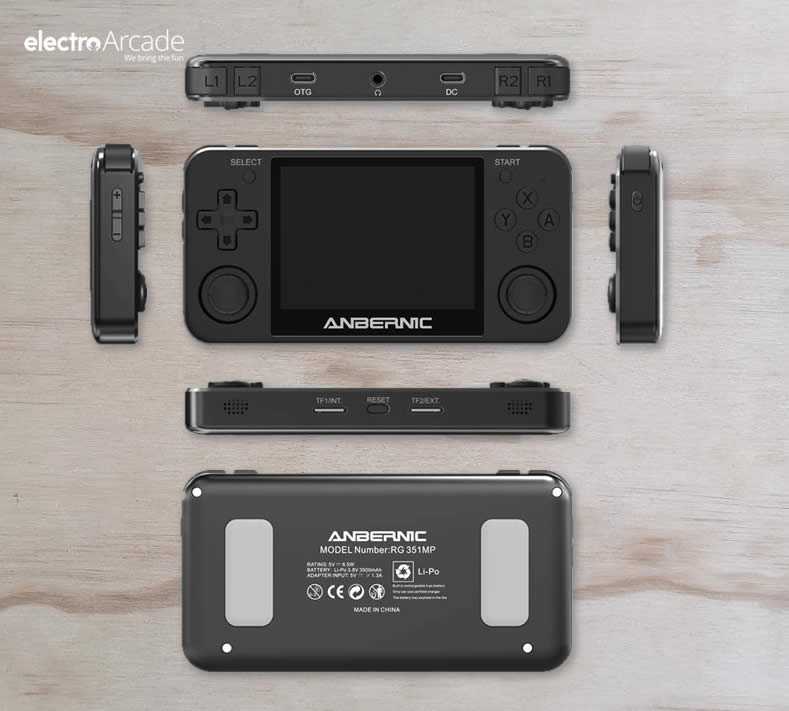 Anbernic RG351MP IPS 4:3 ratio alloy shell handheld - console