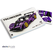 Load image into Gallery viewer, Purple Pagani supercar 464pcs brick set
