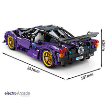Load image into Gallery viewer, Purple Pagani supercar 464pcs brick set
