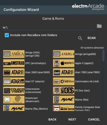 The SD card and How to add game ROMs to your Pandoras arcade box 11 skraper detected consoles emulators