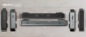 Anbernic RG351MP IPS 4:3 ratio aluminium shell - console 11 rg351MP vs 351M profile angles size