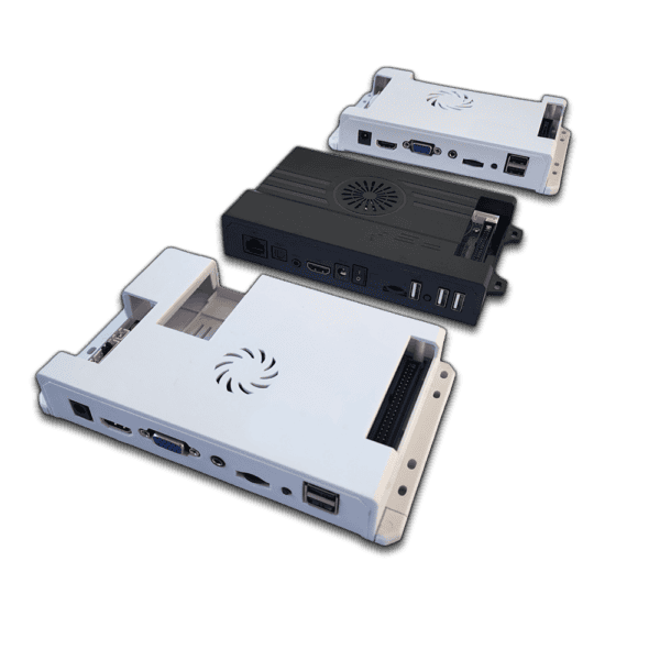 Arcade game boards for Pandora's Box with various ports and connectors.