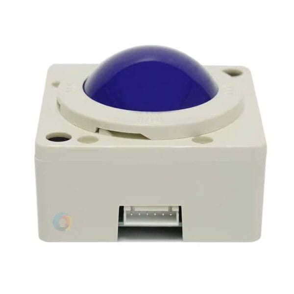 High-quality 2" arcade trackball with illuminated LED for retro gaming setups.