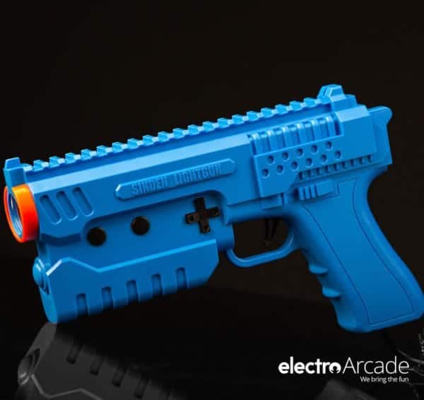 Blue Sinden Light Gun for arcade gaming and immersive experiences.