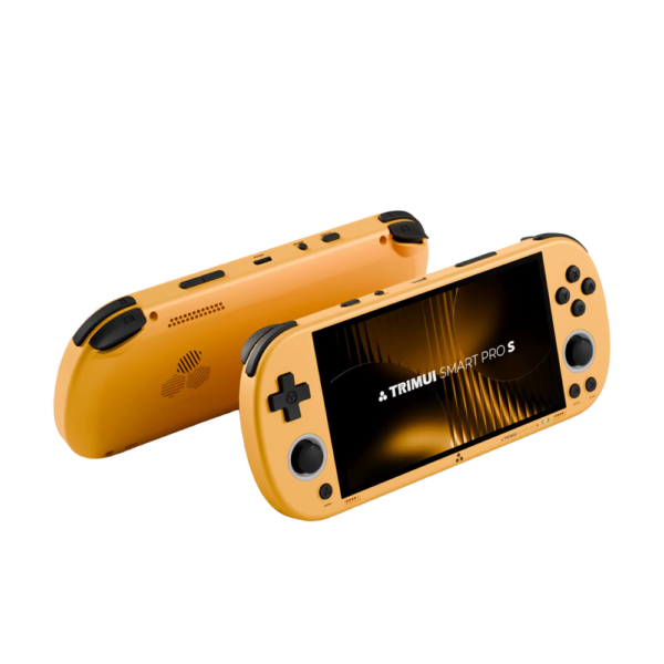 Handheld gaming device with upgraded hardware for enhanced performance.